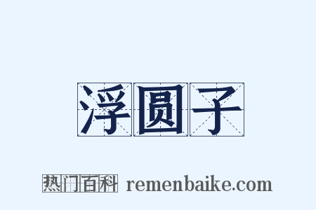 浮圆子是什么意思的图片